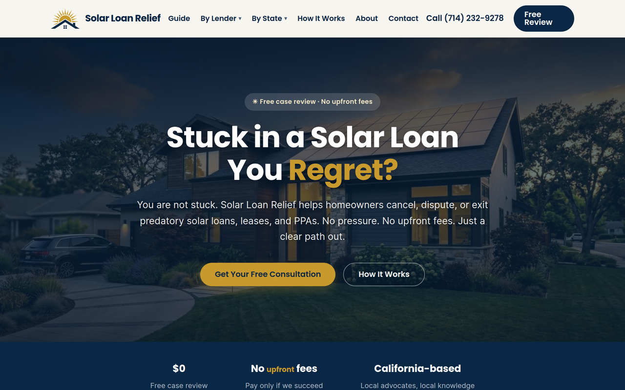 Solar Loan Relief