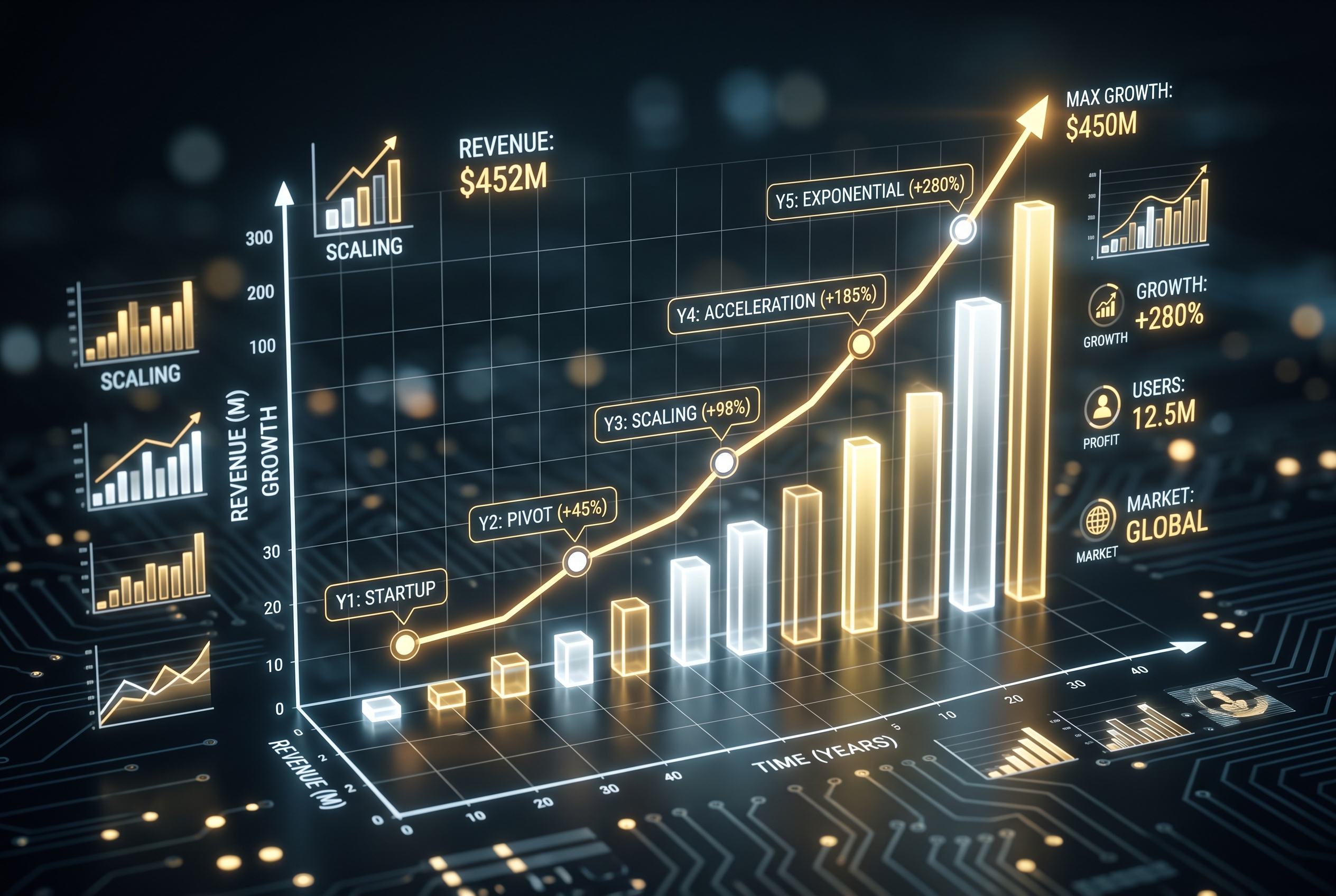 Business growth chart